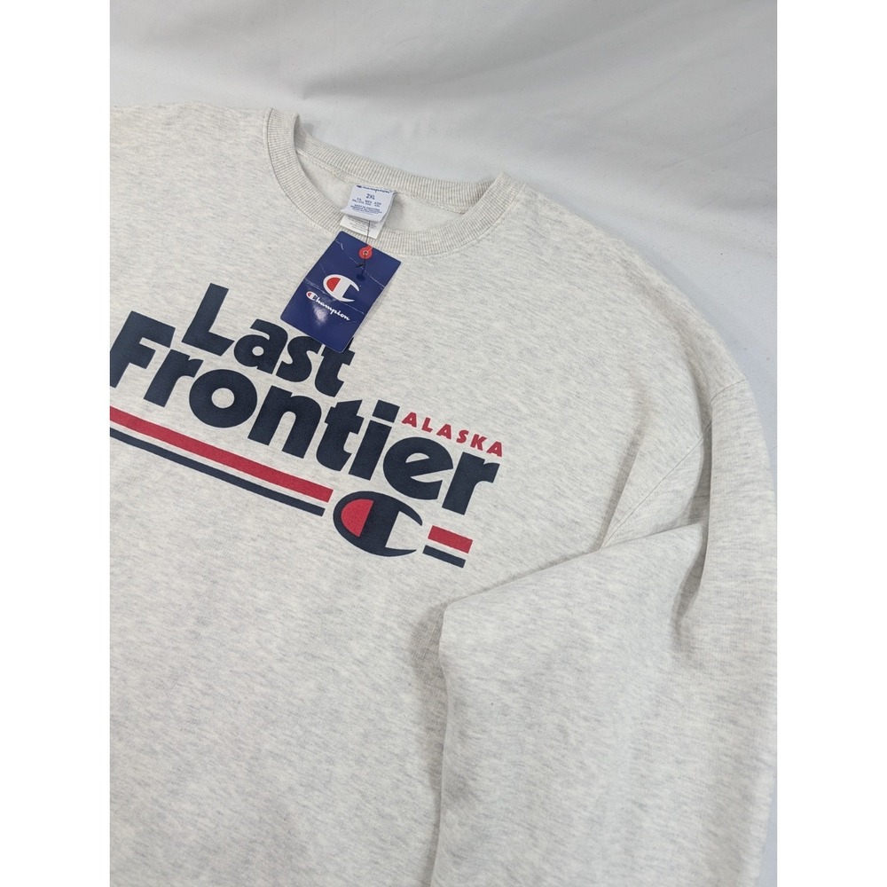 NWT Champion "The Last Frontier" Alaska Adult 2XL Brushed Fleece Sweatshirt